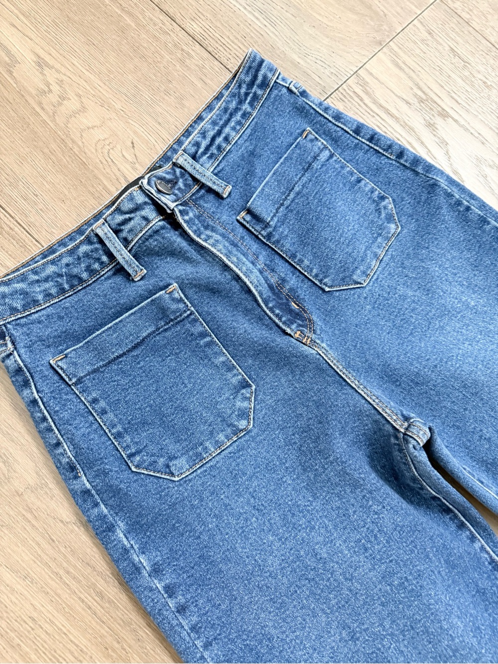 Just Black Denim Sailor Pocket Wide Leg Jeans 29 - Picture 2 of 12